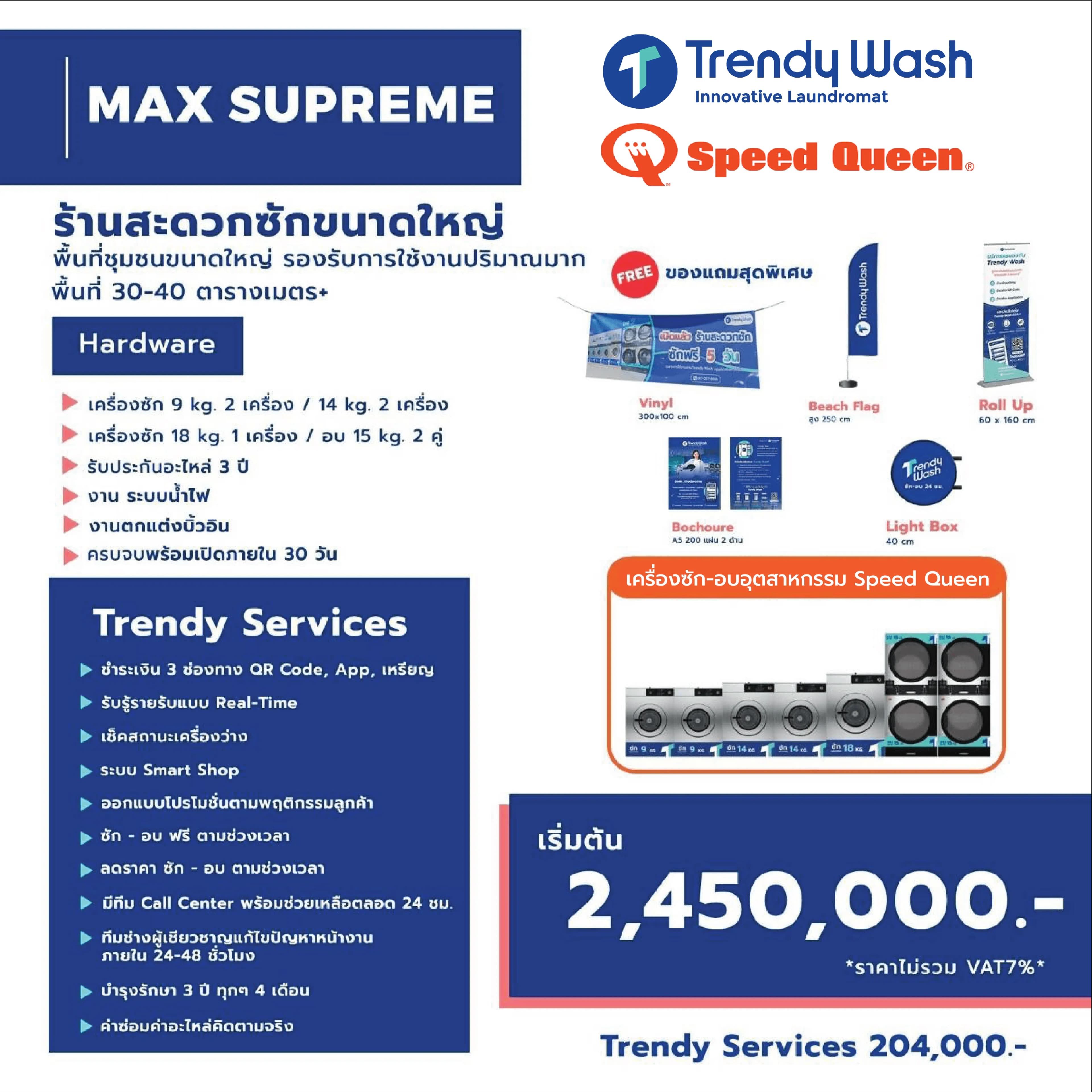 รายละเอียดแพ็กเกจ MAX SUPREME